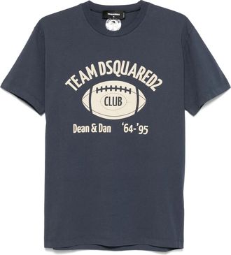 Dsquared2 Blue logo-print T-shirt