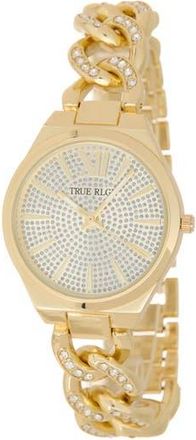 True Religion Iced Crystal Bracelet Watch, 33.2mm in Gold at Nordstrom Rack