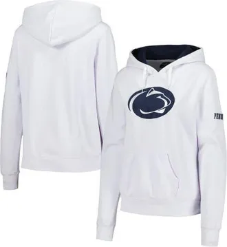 Stadium Athletic Womens White Penn State Nittany Lions Team Big Logo Pullover Hoodie at Nordstrom, Size Xx-Large