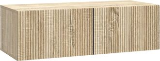 vidaXL Mueble Para Tv De Pared 98 X 41 X 30 Cm Roble Sonoma Vidaxl