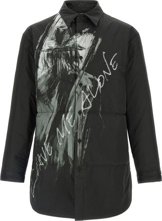 Yohji Yamamoto Black Padded Overshirt