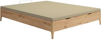Vente-Unique Somier con arc&oacute;n 160 x 200 cm - Natural claro - VEONA de YSM&Eacute;E