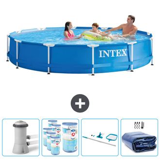 Intex Piscina Con Estructura Redonda - 366x76 Cm - 5-piezas Scb93