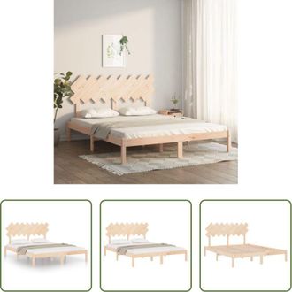 vidaXL vidaXL Letto in legno - Giroletto 160x200 cm in Legno Massello