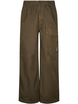 C.P. Company Boxy Wide-Leg Micro-Reps Cargo Pants with Lens Detail