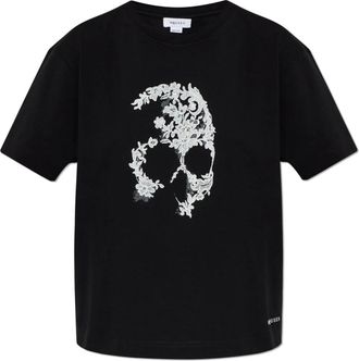 Alexander McQueen Mujer, Camisetas, Negro, Talla: XS