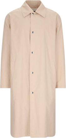 Jil Sander Logo Trench Coat - Beige