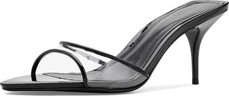 Schutz Elodie Vinyl Womens Sandals Black : 7.5 M, Synthetic