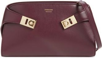 Ferragamo Hug East/West Crossbody Bag in Plum at Nordstrom