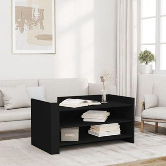 vidaXL Tavolino da Salotto Nero 100x50x50 cm Legno Multistrato - Vidaxl