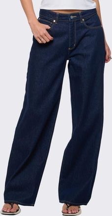 Abrand 95 Baggy Wide Leg Jeans in Rinse Denim at Nordstrom, Size 31