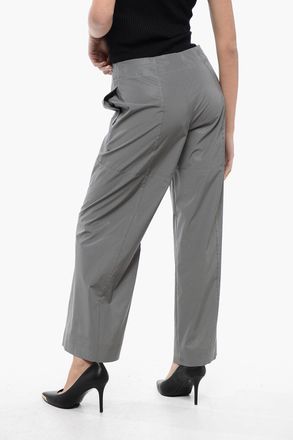 Jil Sander Pantaloni Crop Catarifrangenti con Dettaglio Zip Jil Sander