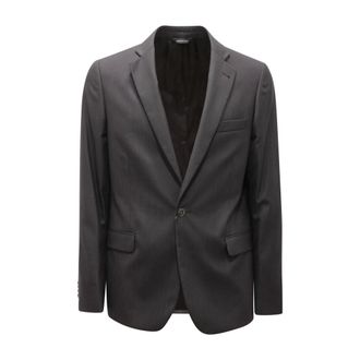 Romeo Gigli Blazers, male, Black, Size: L Ld446 3R112 Abito Wool Suit