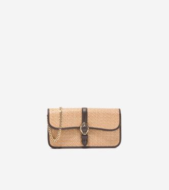 Cole Haan Womens Alexandria Wallet On A Chain - Beige