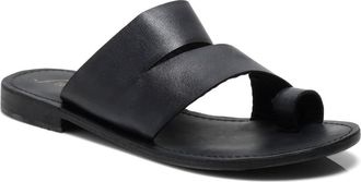 Free People Abilene Toe Loop Sandal in Washed Black at Nordstrom, Size 6.5Us