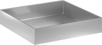 vidaXL Macetero De Jard&iacute;n Plateado 100 X 100 X 20 Cm Acero Galvanizado Vidaxl