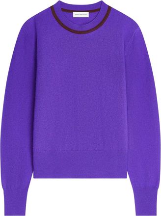 Dries Van Noten Kasjmier trui met ronde hals - Paars