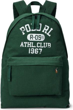Polo Ralph Lauren logo-print backpack - men - Cotton - OS - Green