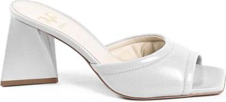 19V69 Schoenen, Dames, Grijs, 36 EU, Leer, Simona Kid Perla Lichtgrijze Sandalen