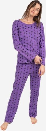 Leveret Womens Loose Fit Cotton Matching Family Pajamas, Fun & Character Themes in Dog Paw Purple at Nordstrom, Size X-Small