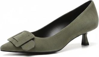 Bibi Lou Altair Decolletes - Dames - Pumps - Groen - 37 EU - Leer - Schoenen