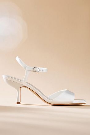 Jeffrey Campbell Fiora Satin Square-Toe Heels
