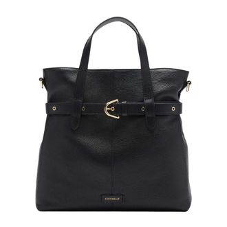 Coccinelle Tote Bags, female, Black, Size: ONE SIZE Abigail Large Tote Bag