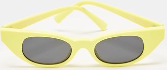 Adam Selman x Le Specs Adam Selman X Le Specs Yellow/black The Breaker Oval Sunglasses