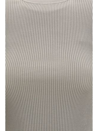 Rier Womens T-Shirt Ribbed Silk Fog T-Shirts & Jerseys