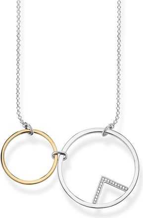 Thomas Sabo Dameskettingen met hanger zilver - KE1753-414-7-L55v - Dames - Kettingen - Grijs - ONE Size - Accessoires