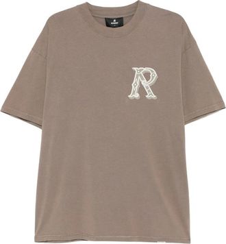 Represent Logo-embroidered T-shirt