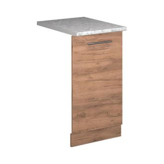 Vicco Panel Frontal Del Lavavajillas Fame-line, Roble Dorado, 45 Cm, Et M&aacute;rmol