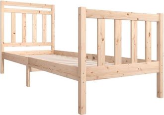 vidaXL Bed Frame without Mattress Small Single Solid Wood vidaXL
