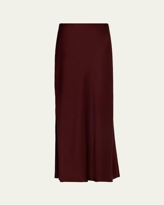 Brunello Cucinelli Long Double-Vent Skirt