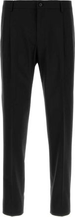 Dolce & Gabbana Black Flat Front Trousers