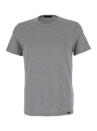 Tom Ford Grey Crew Neck T-shirt