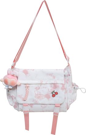 Generic Kexpery Womens Messenger Bag Nylon Large Capacity Pendant Shoulder Bag for Travel and Daily Use