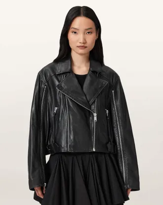 AllSaints Masone Leather Biker Jacket