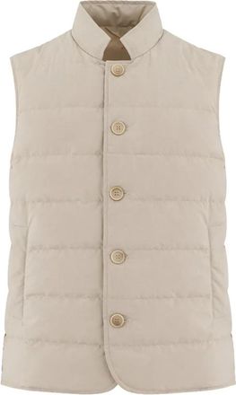 Eleventy Gewatteerd Vest - Heren - Bodywarmers - Beige - 2XL - Jassen