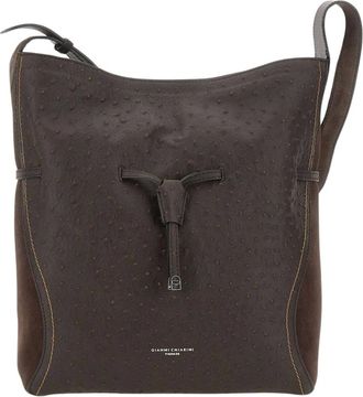 Gianni Chiarini Tassen, Dames, Bruin, ONE Size, Leer, Sienna Schoudertas