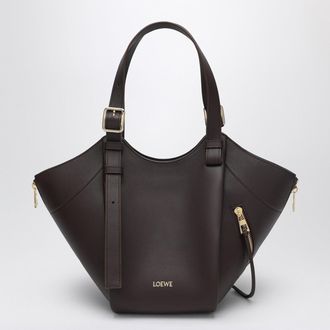 Loewe Hammock Flip Dark Chestnut bag in leather
