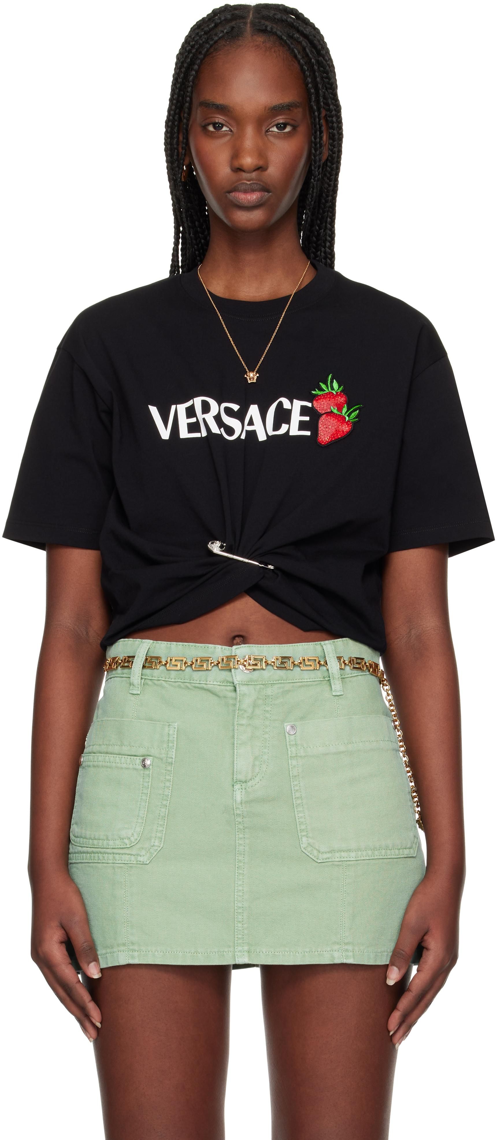 1A13610 Women Tシャツ・カットソー 1018898 210 GREY Tunic Tops VERSACE