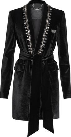 Philipp Plein Velvet Blazer Dress Iconic Plein