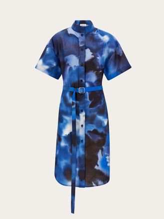 Ferragamo Women Silk shirt dress Blue