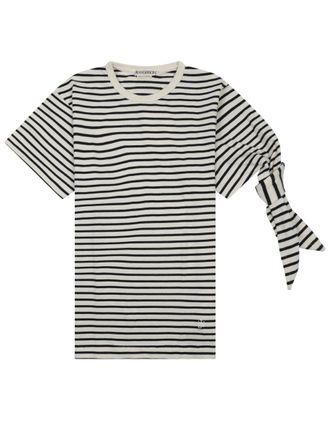 J.W.Anderson Horizontal Striped Knot Cotton T-Shirt