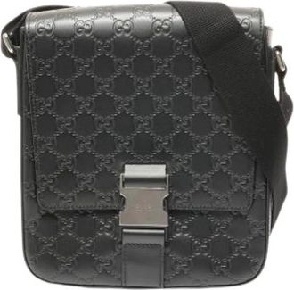 Gucci Pre-owned Cross Body Bags, female, Black, Size: ONE SIZE Pre-owned Vintage Shoulder Bag