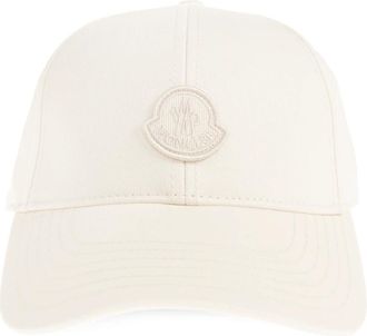 Moncler Pet met Klep - Dames - Petten - Beige - ONE Size - Katoen - Accessoires