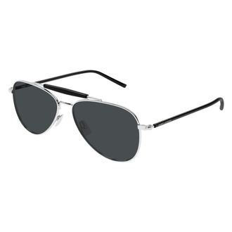 Saint Laurent unisex, Accessoires, Grijs, Maat: 57 MM