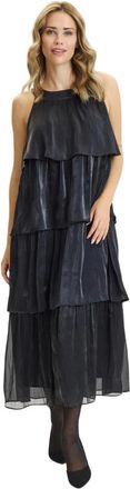 In Front Maxi Abiti - - Dresses - Donna - Nero - S