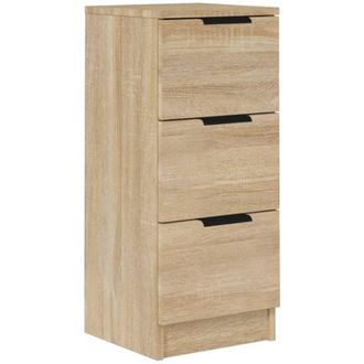 vidaXL Sideboard Sonoma Oak 30x30x70 cm Engineered Wood Vidaxl